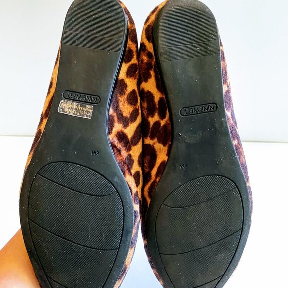 Nine West Women's Haydyn Slip On Pointed Toe Loafers Leopard Print Size 8 - Picture 3 of 4